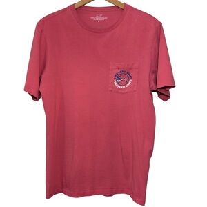 Vineyard Vines Salmon Tuna USA Pocket T-Shirt. 100% Cotton. Men’s Small